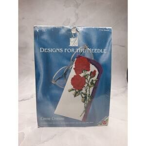Vintage Designs For The Needle Eyeglass Case Cross Stitch Kit Roses 3.5x6.5